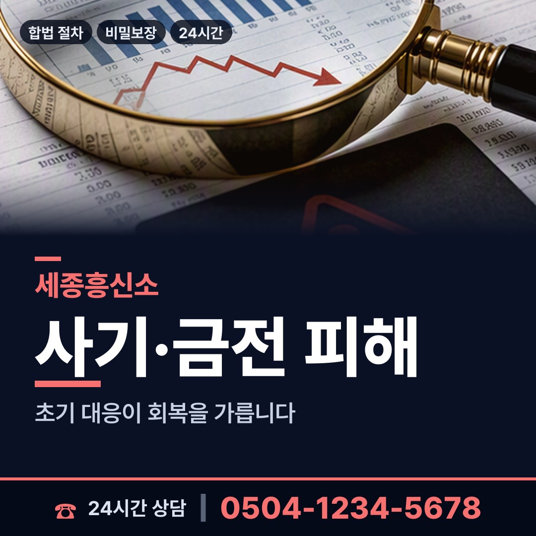 세종 반곡동 전세사기조사 상담 안내